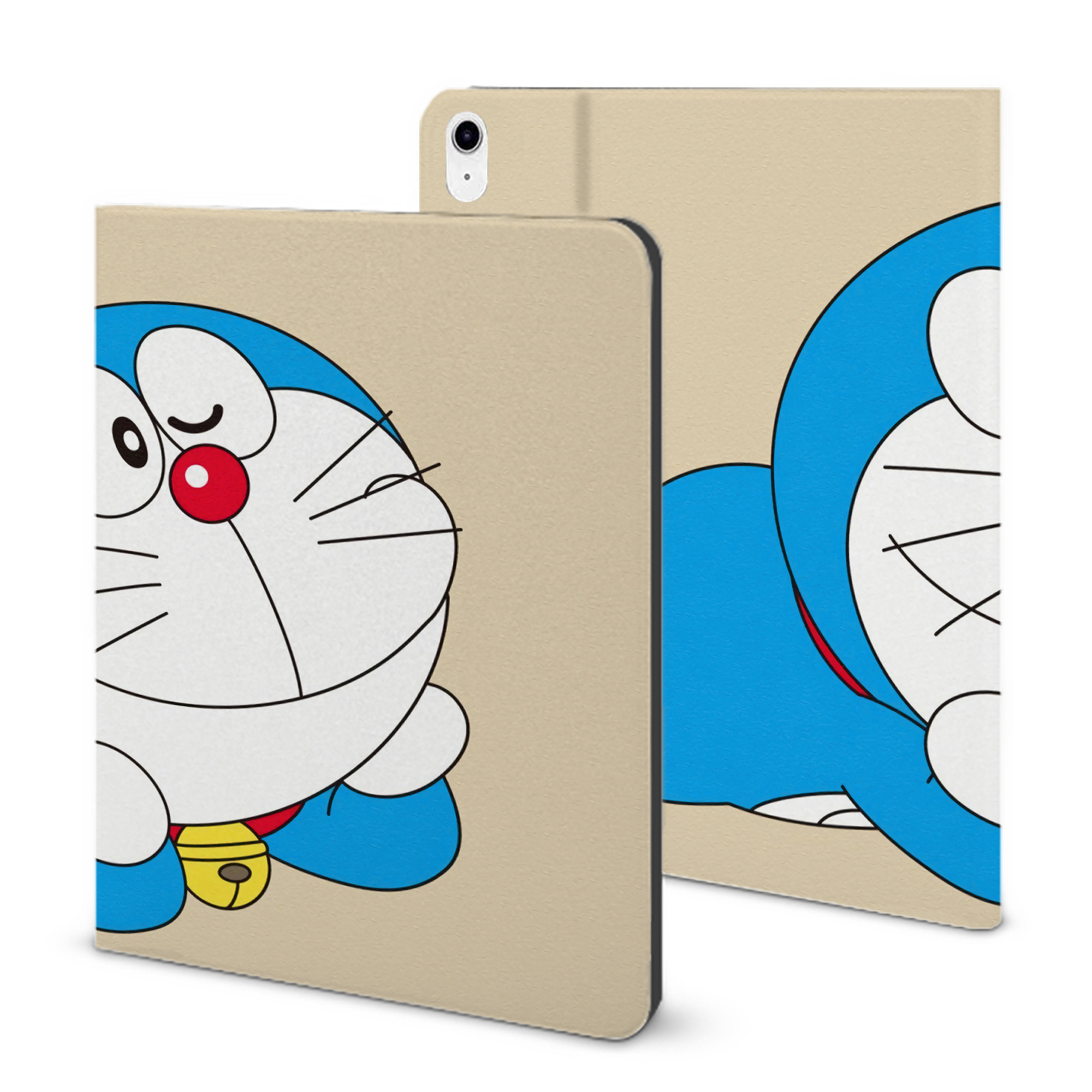 （画像用） ドラえもん Doraemon IPad ケース ブック型 PUレザー TPU 耐衝撃 軽量 薄型 ペン収納なし 全面保護 IPad 各モデル対応